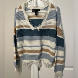 Striped over-sized sweater